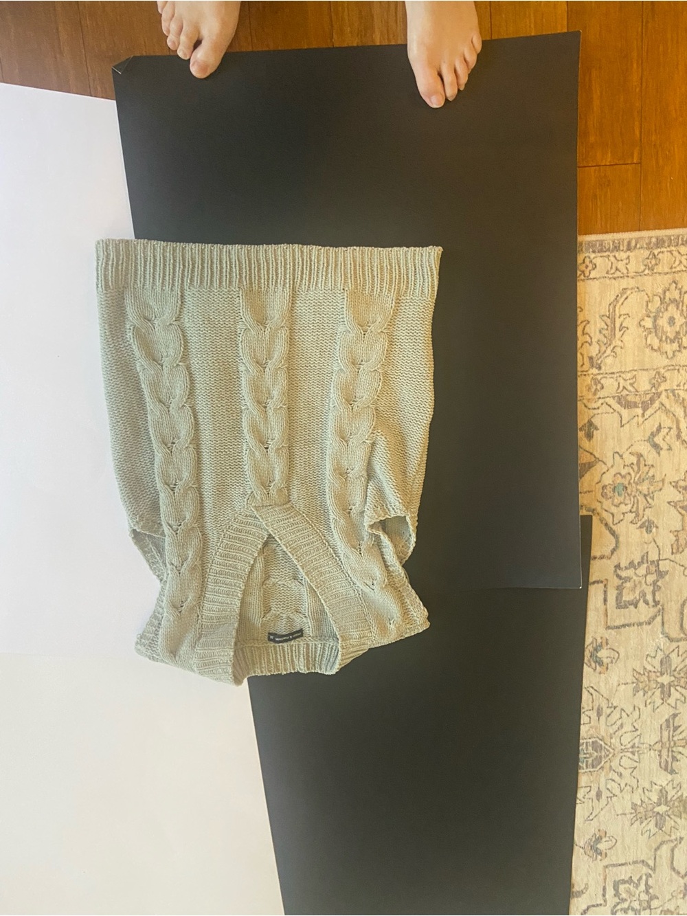 Women’s Cable Knit Vest Sweater - Sage Green